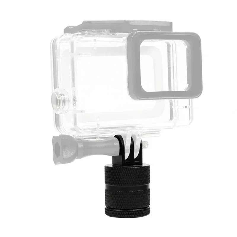 Adattatore per montaggio su treppiede in lega di alluminio da 360 gradi per action cam GoPro Hero 12