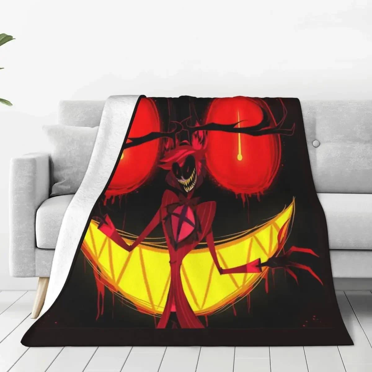 Hazbin hotel coperta flanella Vintage coperta calda per la casa ristorante primavera autunno