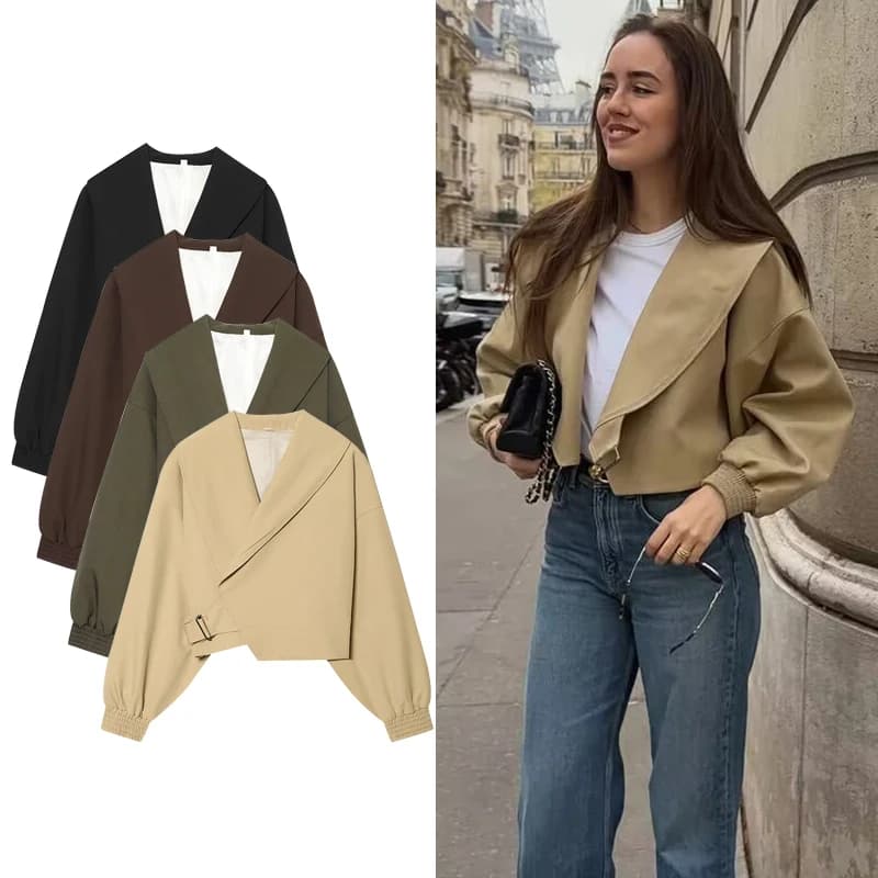 Nuove Giacche da Donna Primavera 2026: Eleganti, Calde e Giovanili con Risvolto, Cappotti Corti da Viaggio e per le Vacanze, Stile Street Joker