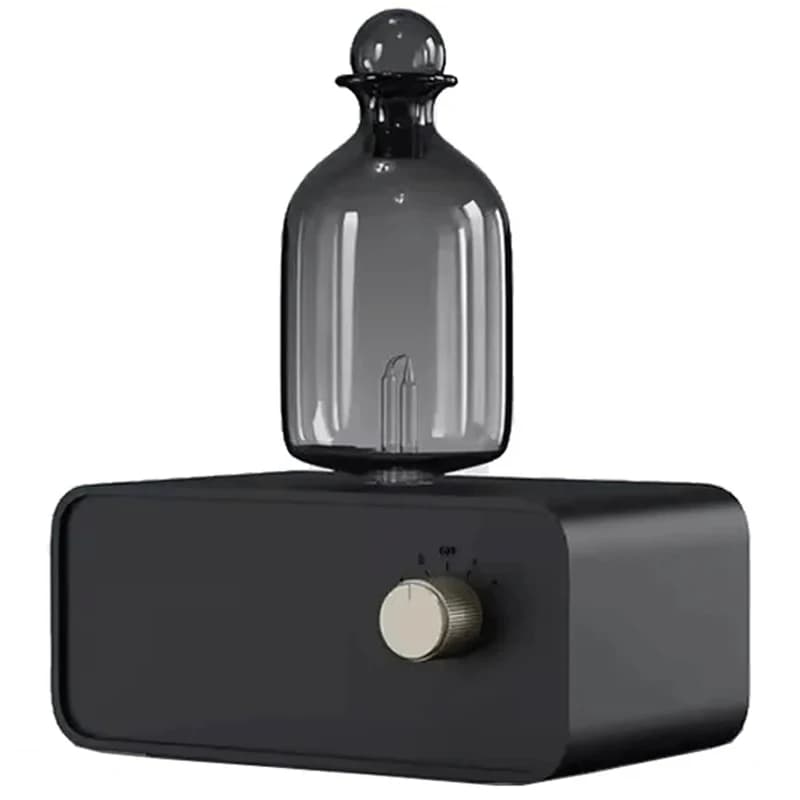 Diffusore di oli essenziali nebulizzante Diffusore di aromaterapia ad azionamento senza acqua per macchina profumata per diffusore di aromi in legno e vetro domestico