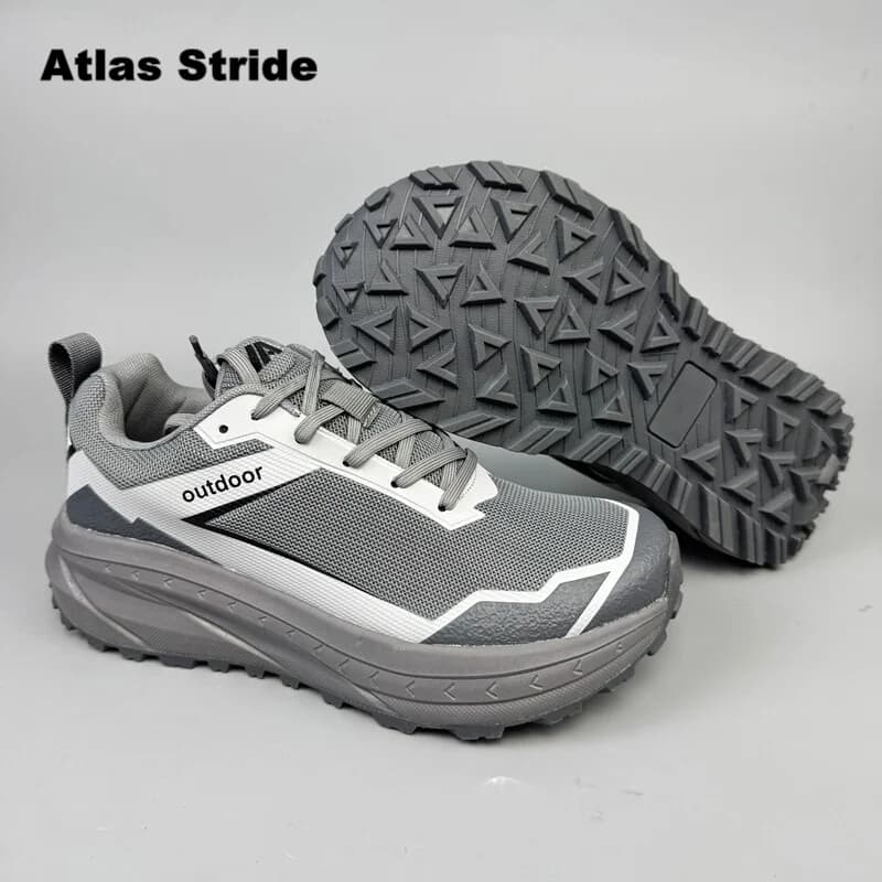 Scarpe da passeggio casual da uomo, ampie e comode, con suola antiscivolo, in mesh traspirante, stringate, leggere, per esterni