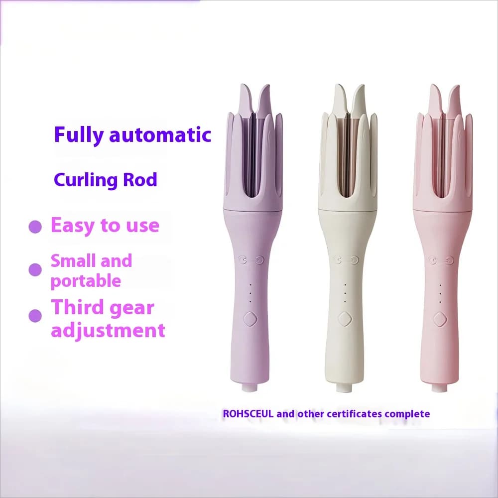 The electric curling iron does not damage the hair. Portable curling iron can create large waves comfortably and safely.