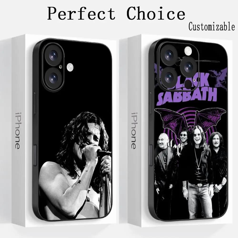 Pop Osbou ozzy cool cantante design Custodia per telefono per iPhone 17 16 16e 15 14 13 12 Plus Mini Pro Max Custodia morbida antiurto nera