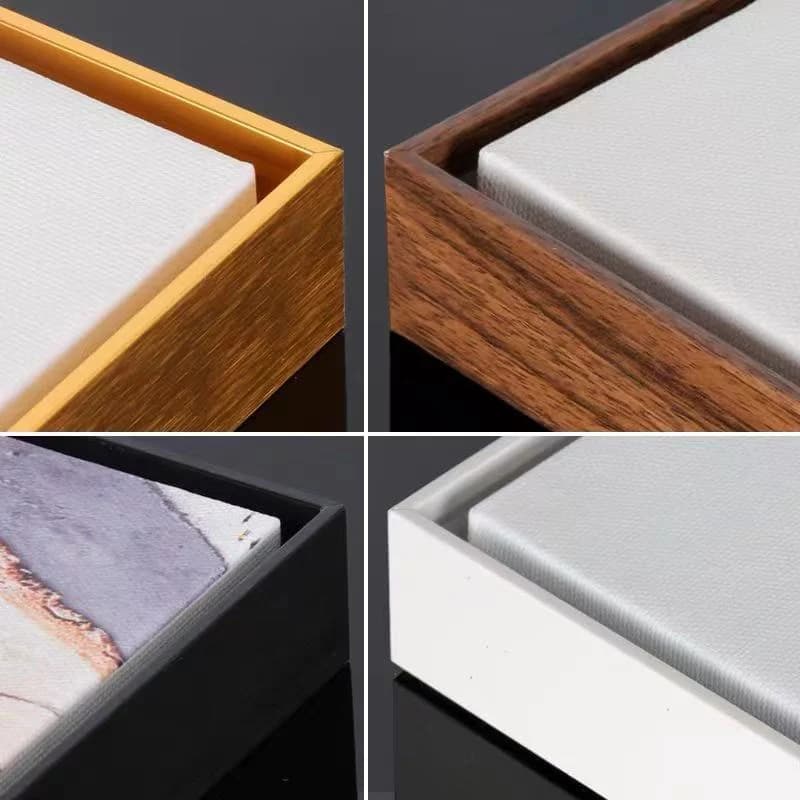 Cornice in tela di alluminio dorato di lusso per barelle decorative per pittura a olio 40x50 cm e 60x90 cm Supporto per pittura artistica