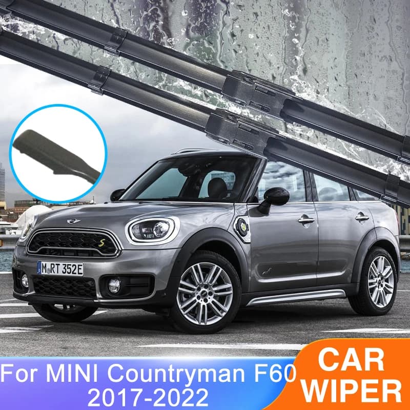 Per MINI Countryman F60 2017 ~ 2022 auto anteriore posteriore tergicristalli Set di lame Kit spazzole pulizia parabrezza accessori parabrezza