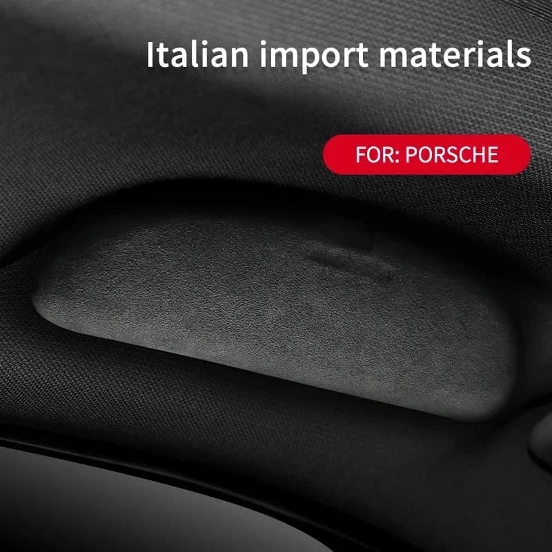 Custodia per occhiali da tetto rimontato per interni auto custodia per occhiali da sole scatola portaoggetti per Porsche Palamera Cayenne Macan