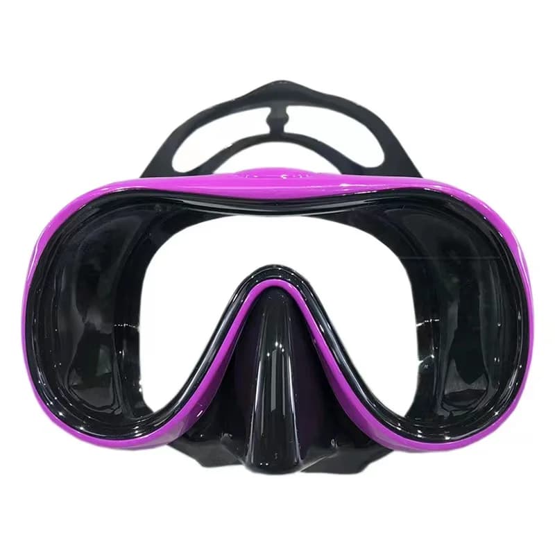 Professional snorkeling and scuba diving mask, adult silicone viewing goggles, snorkeling swim glasses