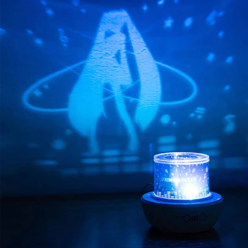 Lampada Notturna con Proiezione Cielo Stellato Anime Miku, Proiettore da Soffitto per Bambini, Illuminazione Atmosferica per Camera da Letto, Decorazione Casa, Regalo