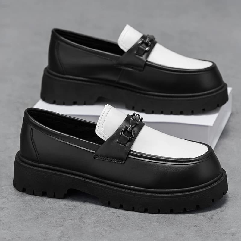 Scarpe casual da uomo quattro stagioni, nuove, con suola morbida antiscivolo, comode, leggere, da passeggio all'aperto, alla moda, eleganti, in pelle.