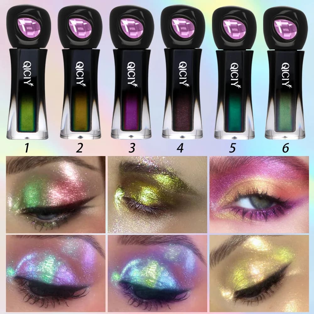 Chameleon Liquid Eyeshadow Metal Shimmer Pigment Glitter Eye Shadow Lipstick Shine Diamond Makeup Lipgloss