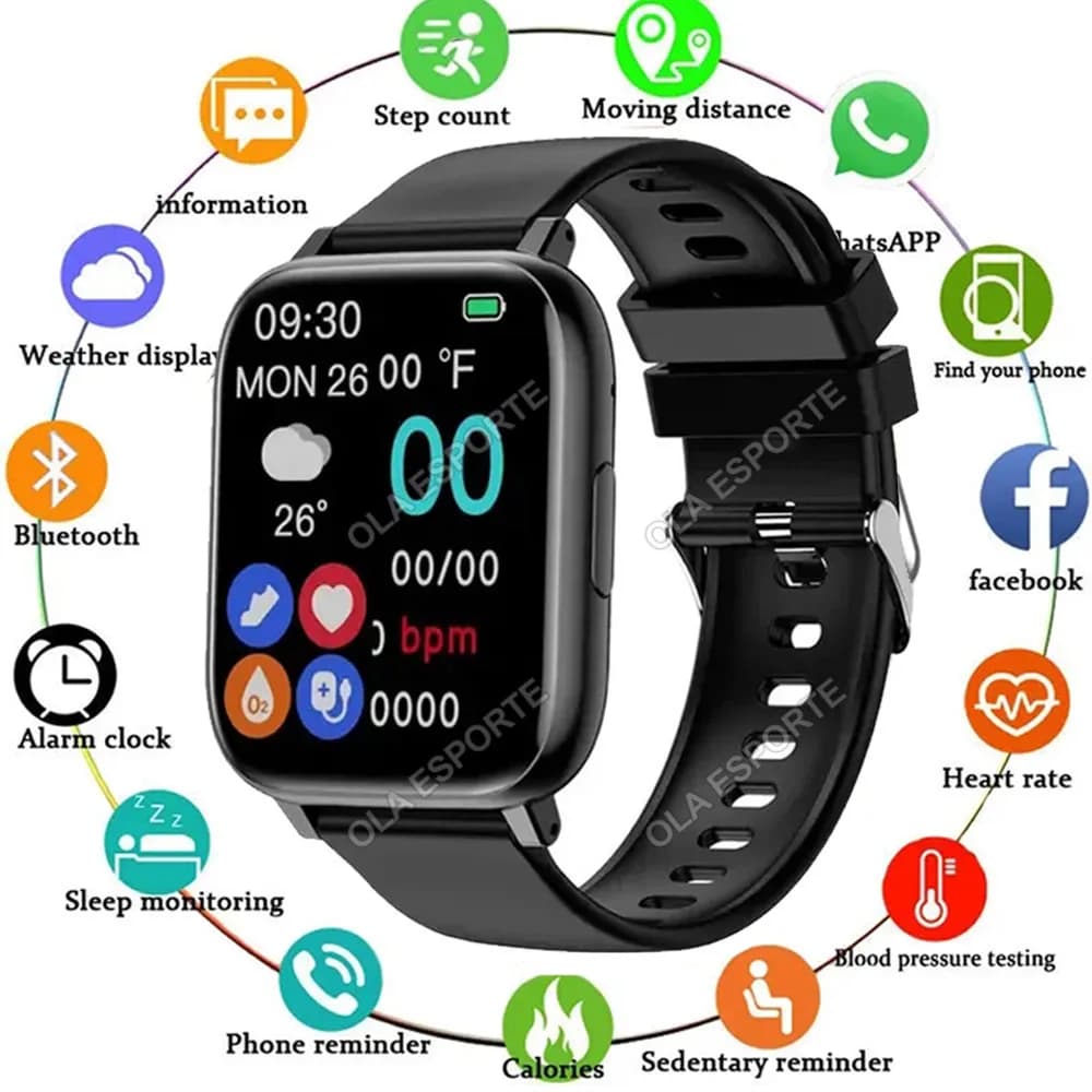 2025 Smart Watch Uomo Donna GPS HD Touch Screen Monitor della pressione arteriosa Orologi sportivi Chiamata Bluetooth Fitness Smartwatch digitale