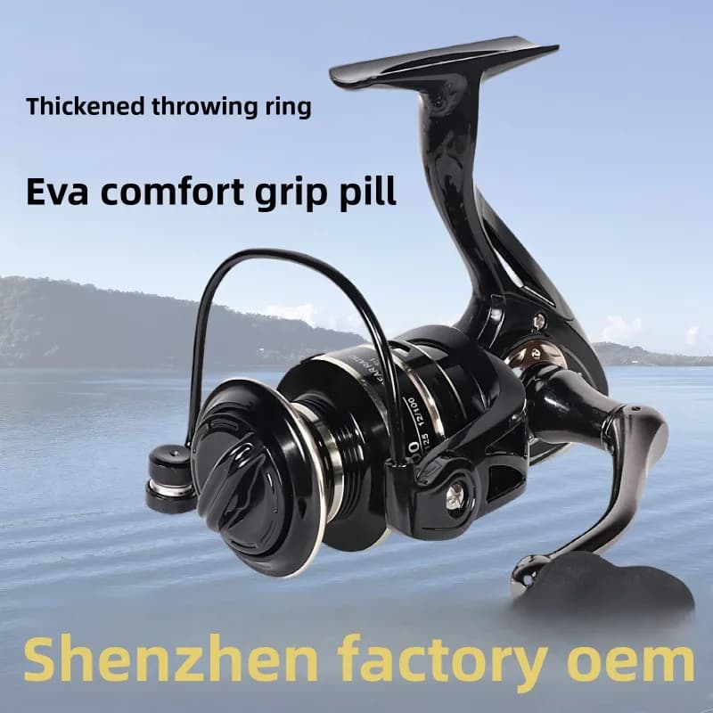 Full Metal Fishing Spinning Reel Ultra Long Cast For Lure Sea Rock Raft Anchor Fishing 1000 To 7000 Sizes Black Red Optional Smo