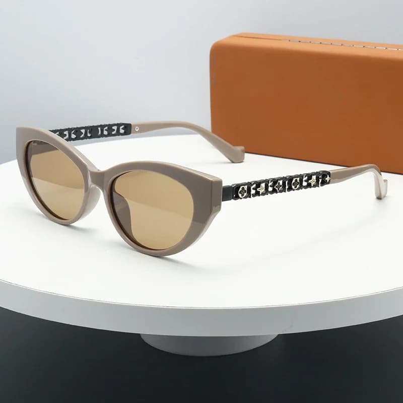 2025 New Polarized Cat Eye Sunglasses Women Driving Travel Luxury Letters Sun Glasses Ladies Unisex Eyewears Gafas De Sol UV400