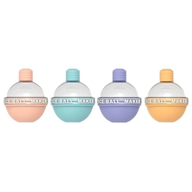 Stampo per Sfere di Ghiaccio Grandi in Silicone Flessibile, Vassoio per Cubetti di Ghiaccio per Cocktail e Bar, Realizzatore di Ghiaccio Premium