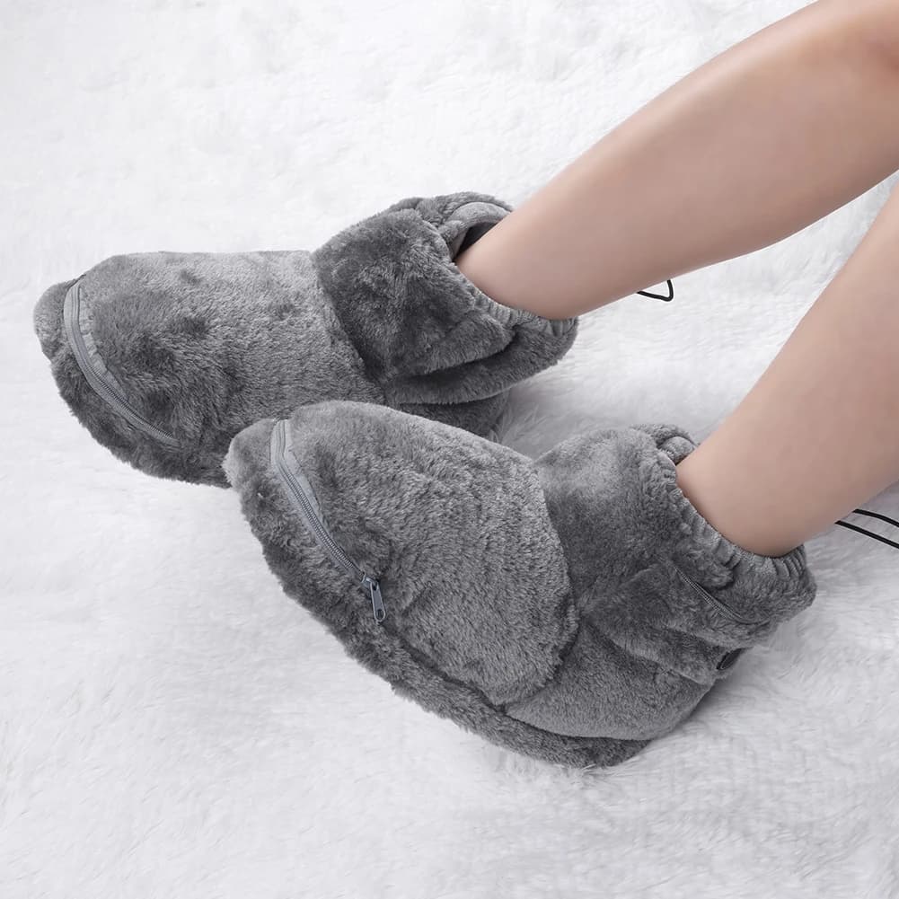 Footwear with USB Heater Winter Hot Snow Boots Comfortable hot and hot electric slippers in plush Women's Footwear