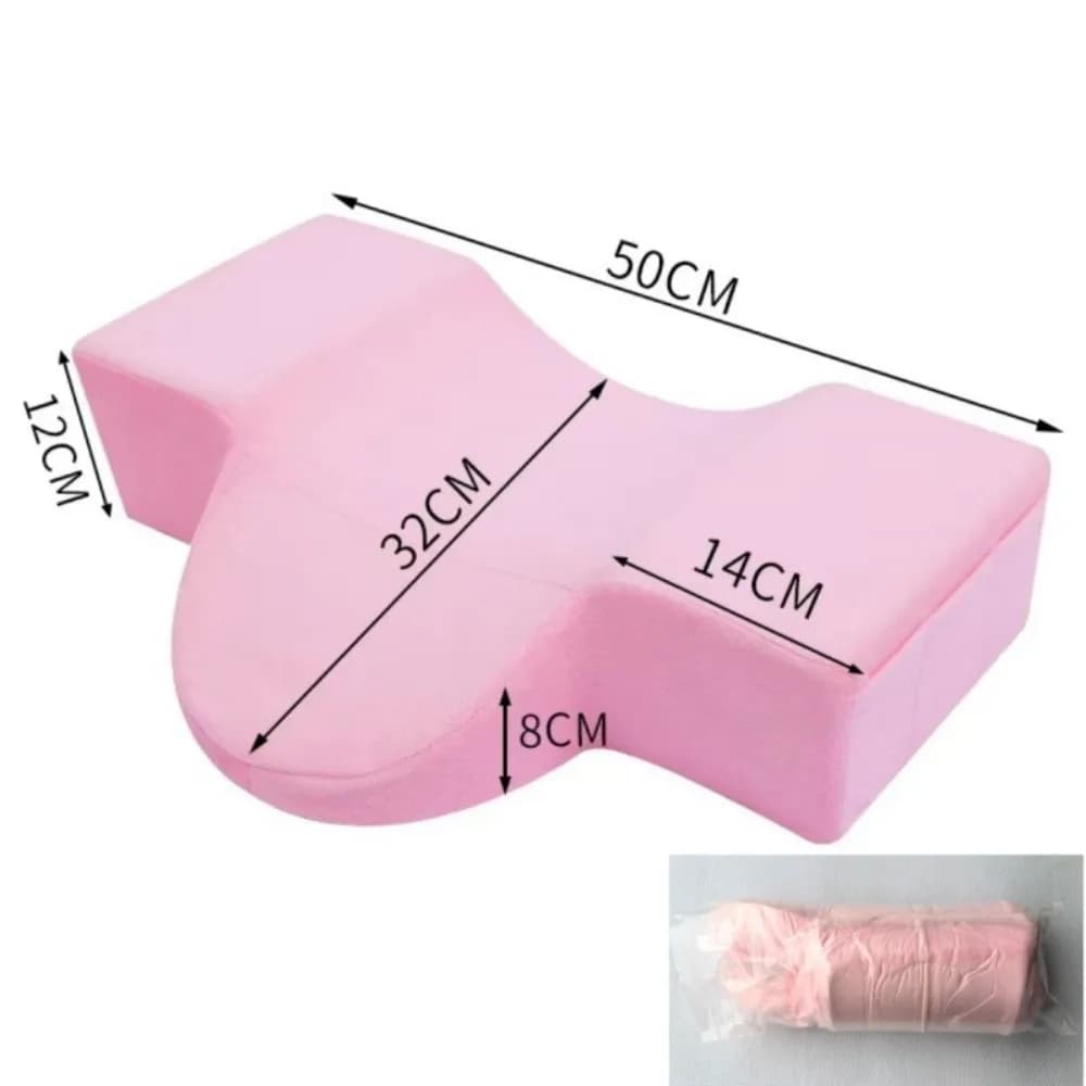 Cuscino Ergonomico in Memory Foam per Ciglia, Supporto per Palpebre e Collo, Comodo Cuscino a Forma di Farfalla