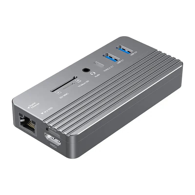 Adattatore Esterno USB3.1 Gen2 10Gbps Tipo C per SSD, Docking Station per SSD da 8TB 2230 2242 2260 2280mm per Desktop
