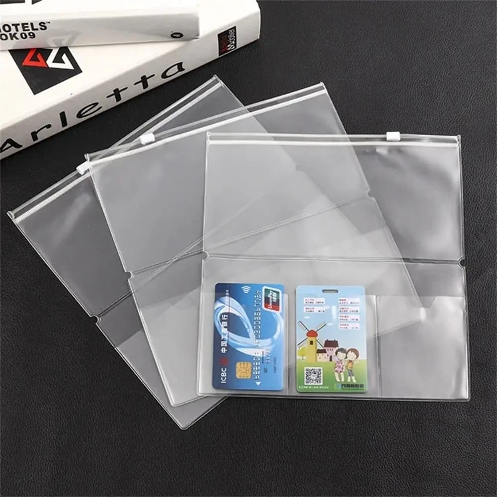 Tasca standard per viaggiatori Midori Borsa con cerniera per notebook Borsa con cerniera in PVC Diario Planner Porta carte Borsa per notebook