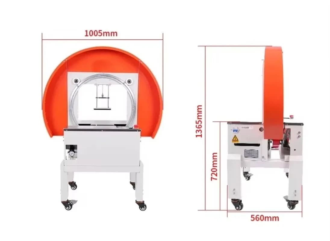 Dispenser di Nastro Adesivo FXW4030 per Sigillatura Scatole di Cartone, Macchina per Nastro Circolare, Strumento per Imballaggio Cartoni