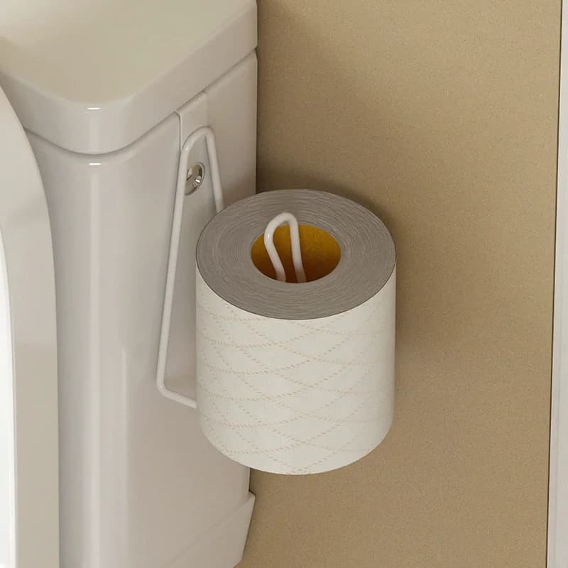 Portarotolo da parete con gancio, organizer per carta igienica, porta salviette senza foratura per cucina e bagno