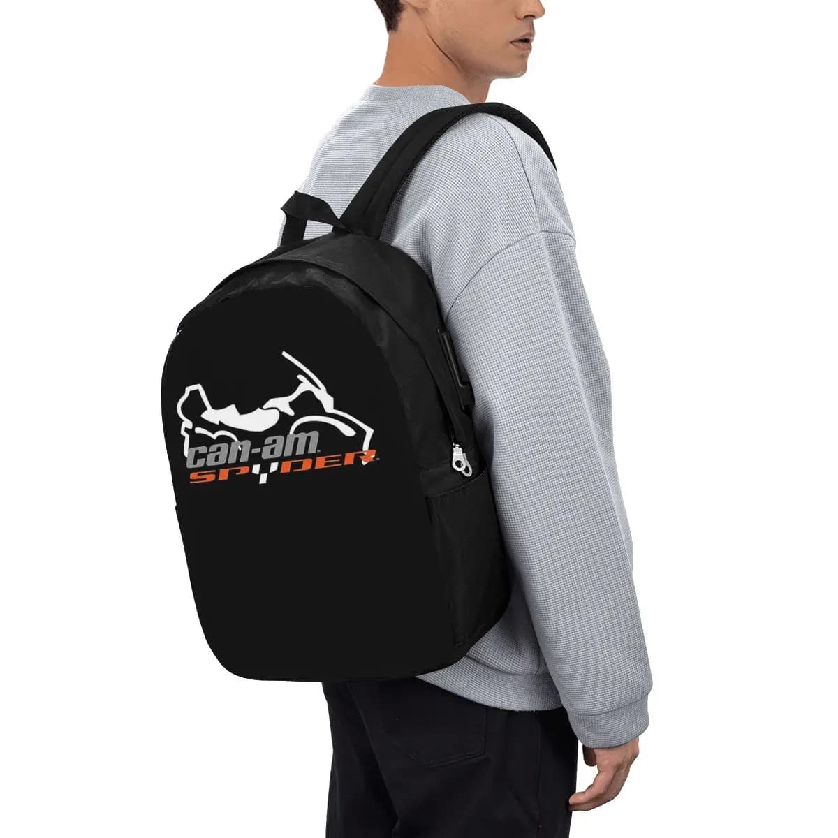 Zaino per moto Can-Am BRP, borsa da viaggio per notebook, borsa per computer, borsa per studenti universitari, borsa per laptop, borse a tracolla per uomo e donna