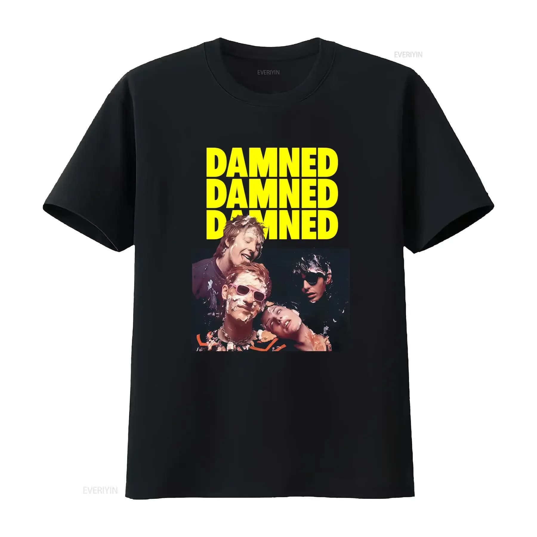 T-shirt THE DAMNED Neat per fan della band, taglie dalla S alla 5XL, PP894, vintage, effetto lavato, streetwear, unisex, morbida, elasticizzata, con grafica elegante