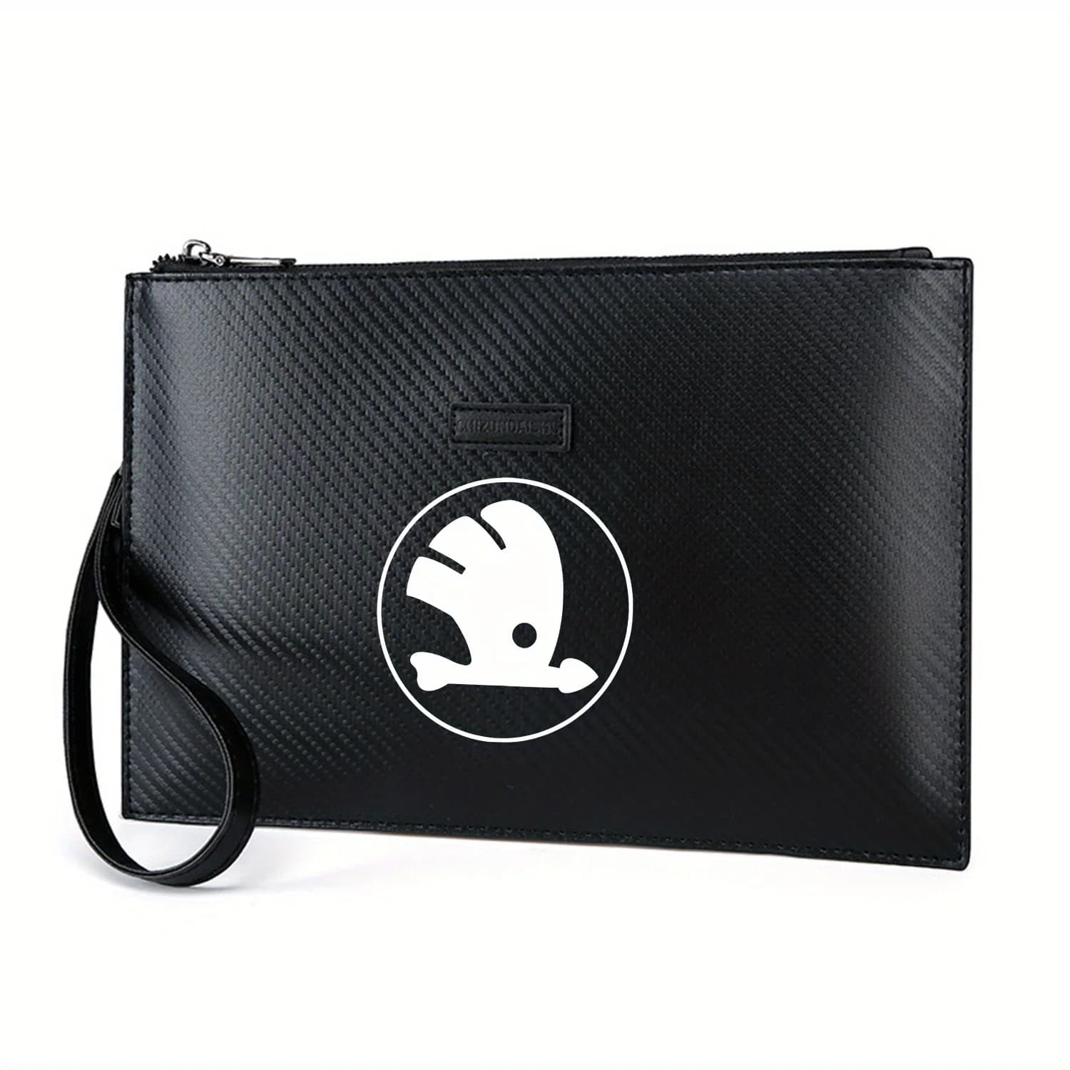 Testa di freccia alata con punto nero Elegante borsa da uomo in PU stampato Alla moda e pratica per il trasporto quotidiano