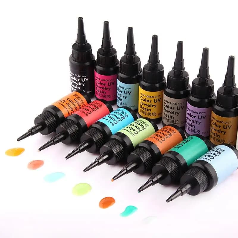 29 Colors UV Epoxy Resin Glue DIY Hand-Painted Beads Pigment Ultraviolet Curing Quick Drying Jewelry Making Gel Resin Dye