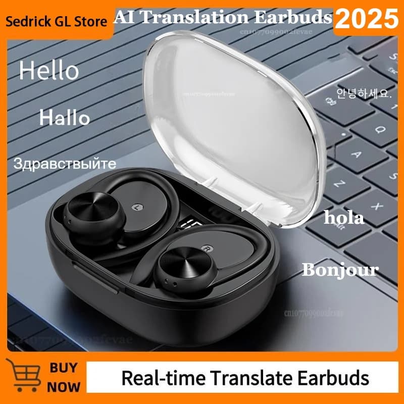 Language translation authors Online support 144 languages and accent Tradition music and calls Wireless translation device 2025