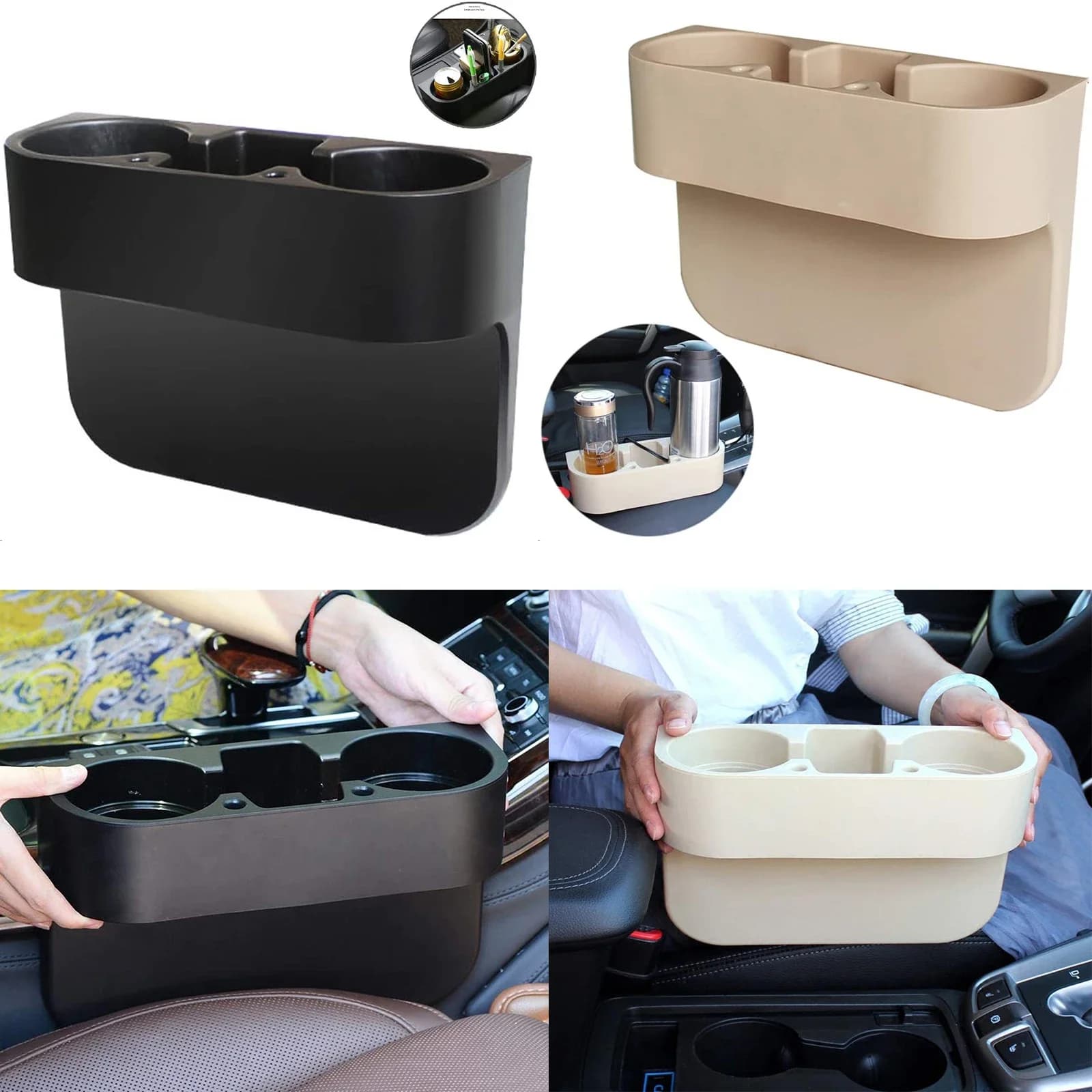 Portabicchieri per Auto seggiolino Auto Gap Water Cup Drink Bottle Can chiavi del telefono Organizer Storage Holder Stand accessori per lo Styling dell'auto