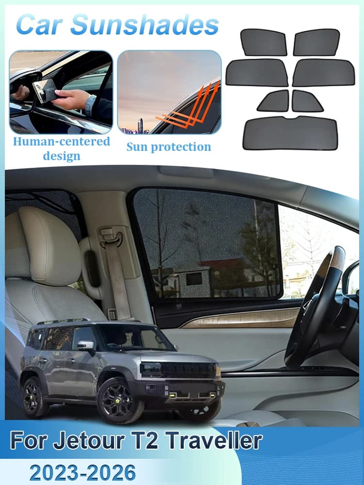 Accessori per Jetour T2 ICH-X K3 Traveller Cinque Posti 2023 2024 2025 2026, Tenda Parasole UV per Auto, Copertura Magnetica, Parti Visiera