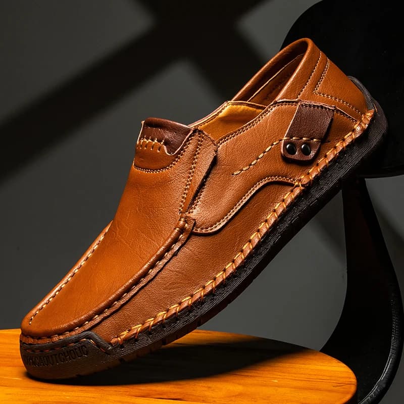 Scarpe in pelle da uomo Casual Comfort Slip-on mocassini morbidi Penny per uomo scarpe da barca da guida leggere