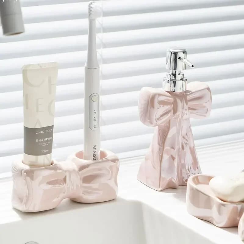 Creative lotion dispenser, electric toothbrush, toothbrush holder, washbasin holder, cup dispenser