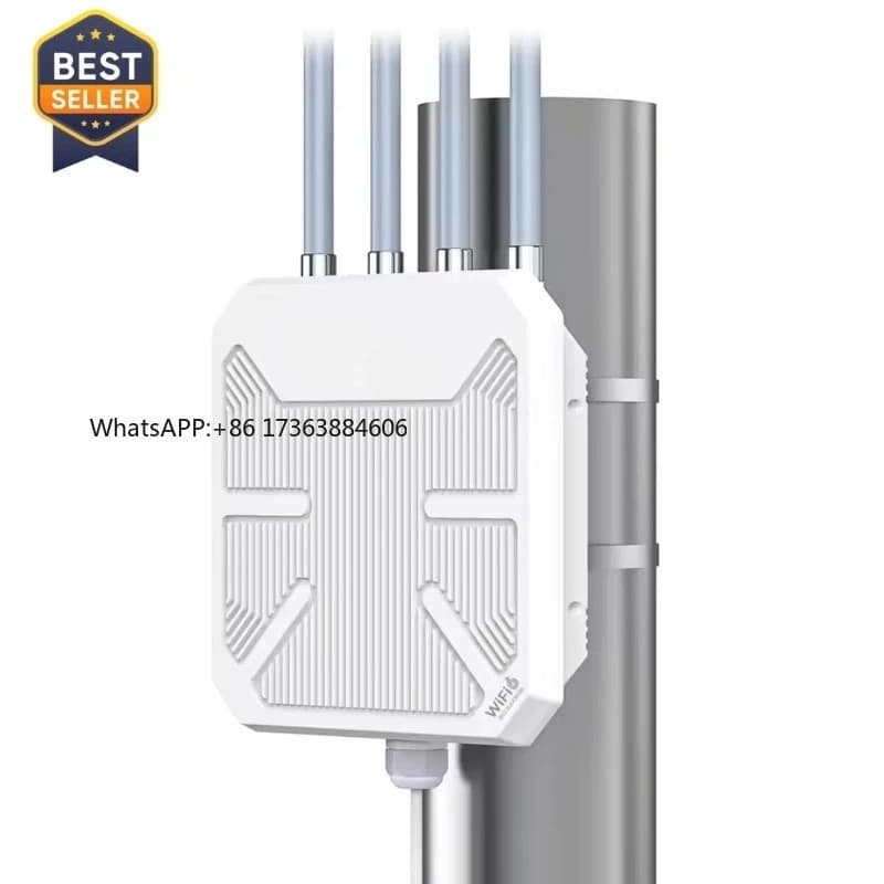 Wavlink 2026 Nuovo AX3000 WiFi 6 Access Point Wireless da Esterno IP67 Router WiFi Ripetitore HD10 - Modello 2026 di Grande Successo