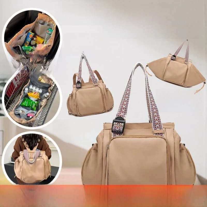 New Large Capacity Shopping Bag Style Baby Carrier Dual Shoulder Travel Backpack Simple Handheld Single Shoulder Bag for Women
