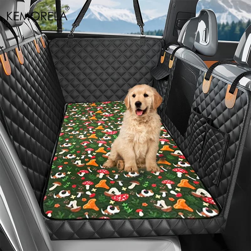 Tappetino per seggiolino auto per cani, cuscino per sedile comfort impermeabile per cani 60x120 cm, protezione morbida antiscivolo per sedile posteriore per una facile pulizia e i viaggi