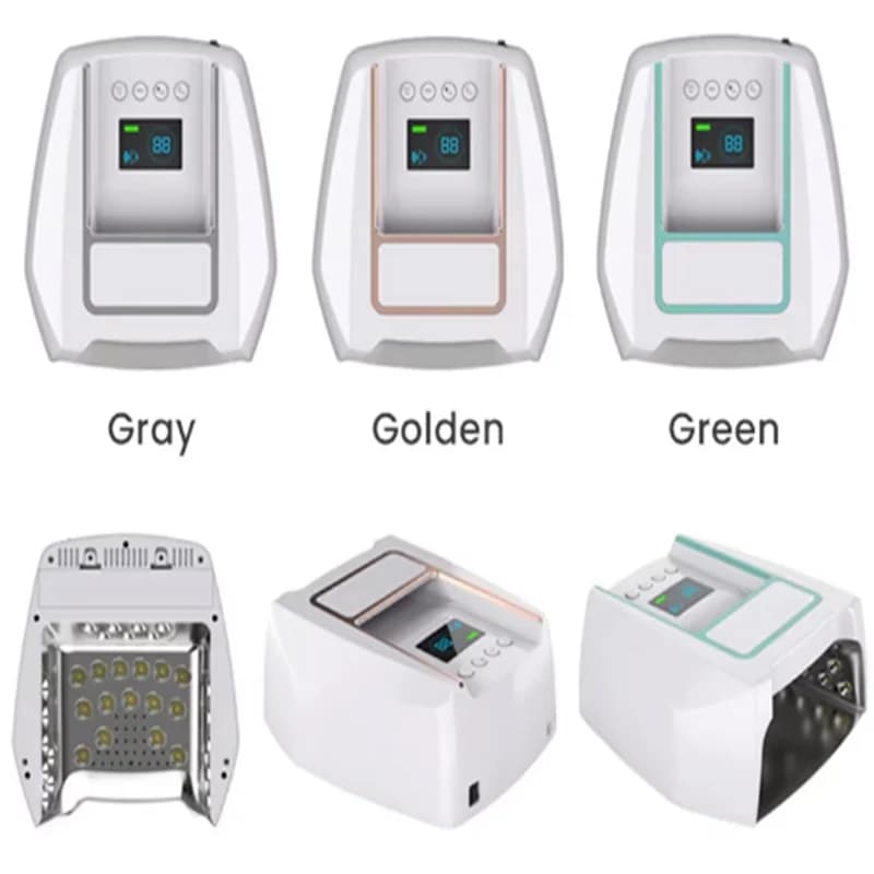 Professional 126W UV LED Nail Lamp Rechargeable Wireless Cordless Gel Polish Dryer Light Red Metal Material for Manicure Salons