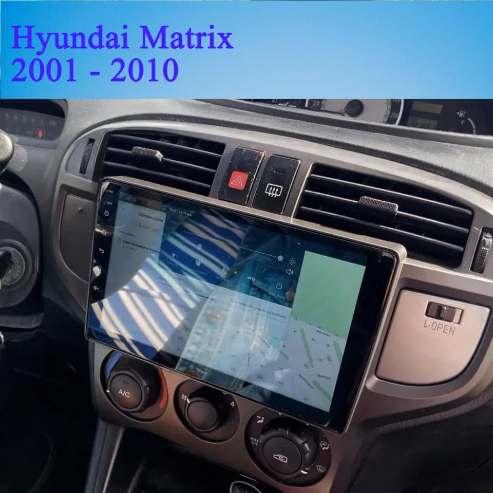 Android 14 8G + 128G Autoradio Per Hyundai Matrix 2001 2003 2005 2007 2009 2010 Car Audio Video A/V Registratore a nastro DVD Cassetta RDS