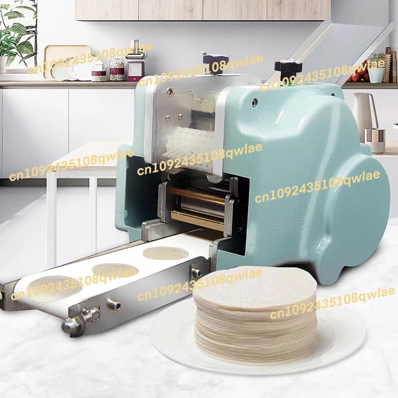 Macchina Elettrica Automatica per Sfoglie di Ravioli 110V, Affettatrice e Pressa per Wonton, Macchina per Pasta e Impasto, Piccola Commerciale 220V