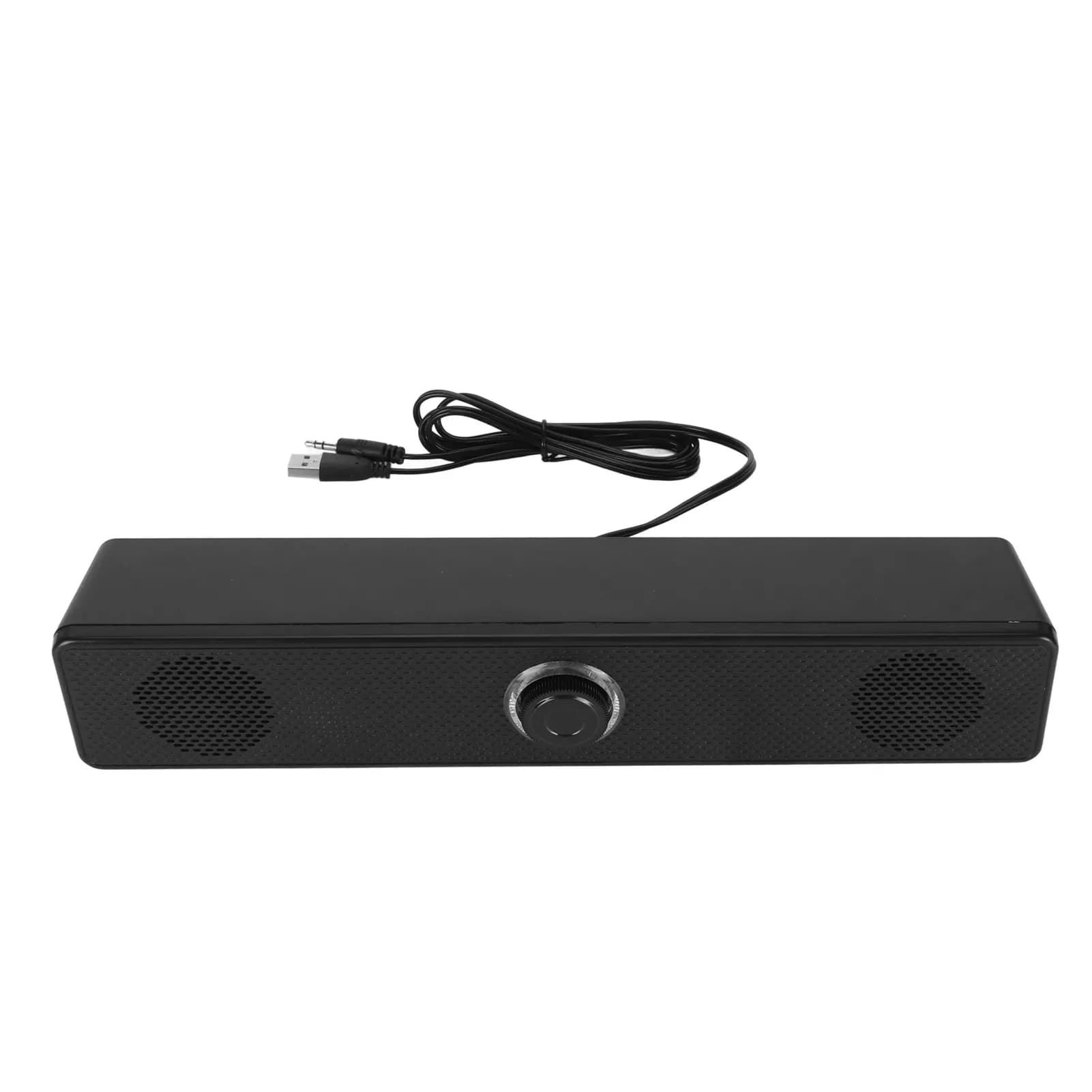 Altoparlanti Professionali per Computer, Soundbar USB Cablata, Audio HiFi Nitido, Manopola del Volume, Mini Speaker per PC, Laptop, Tablet e PS5