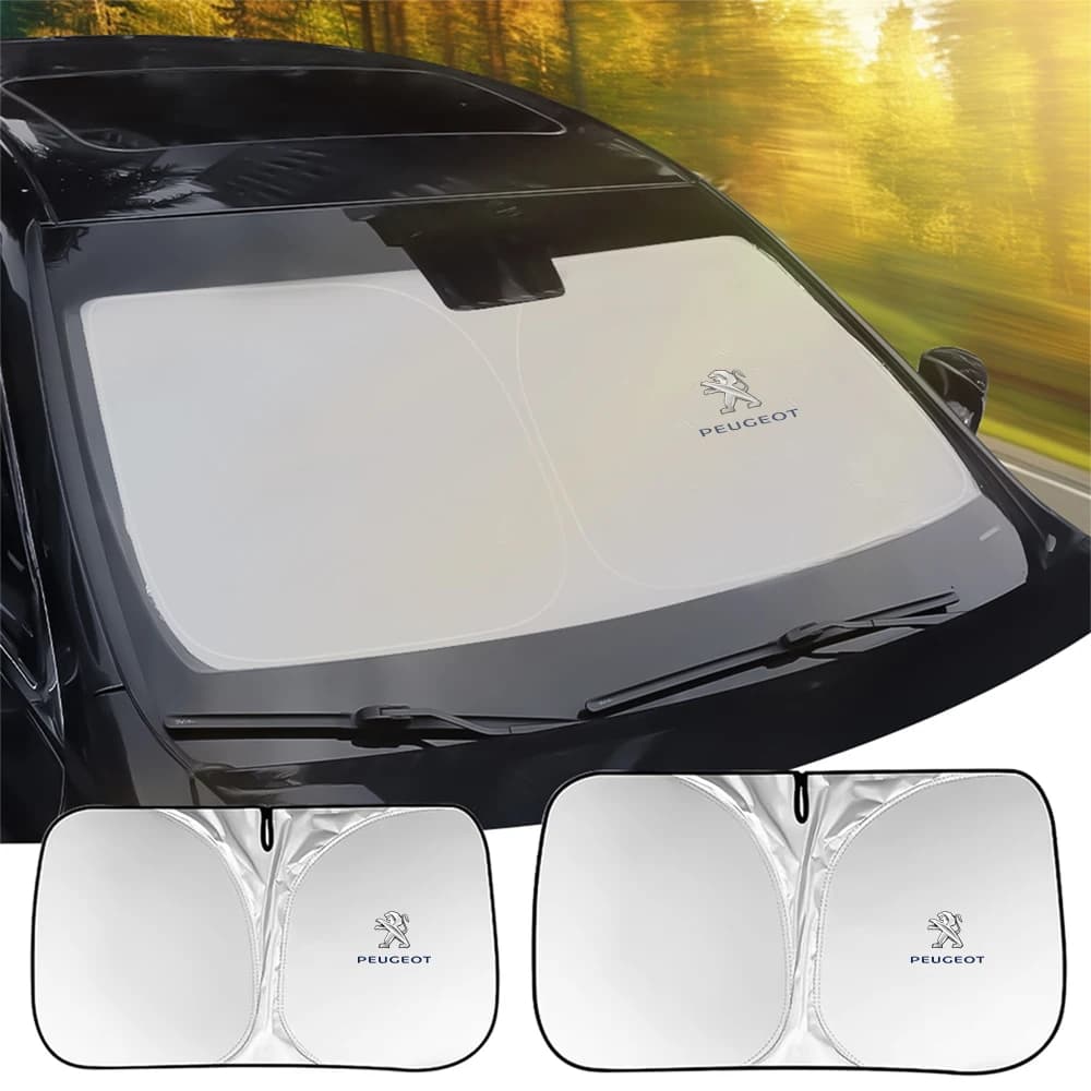 Folding Car Front Window Sunshade Cover Sun Shade Windshield Visor Accessories For Peugeot 308 408 508 RCZ 208 3008 2008 108 206