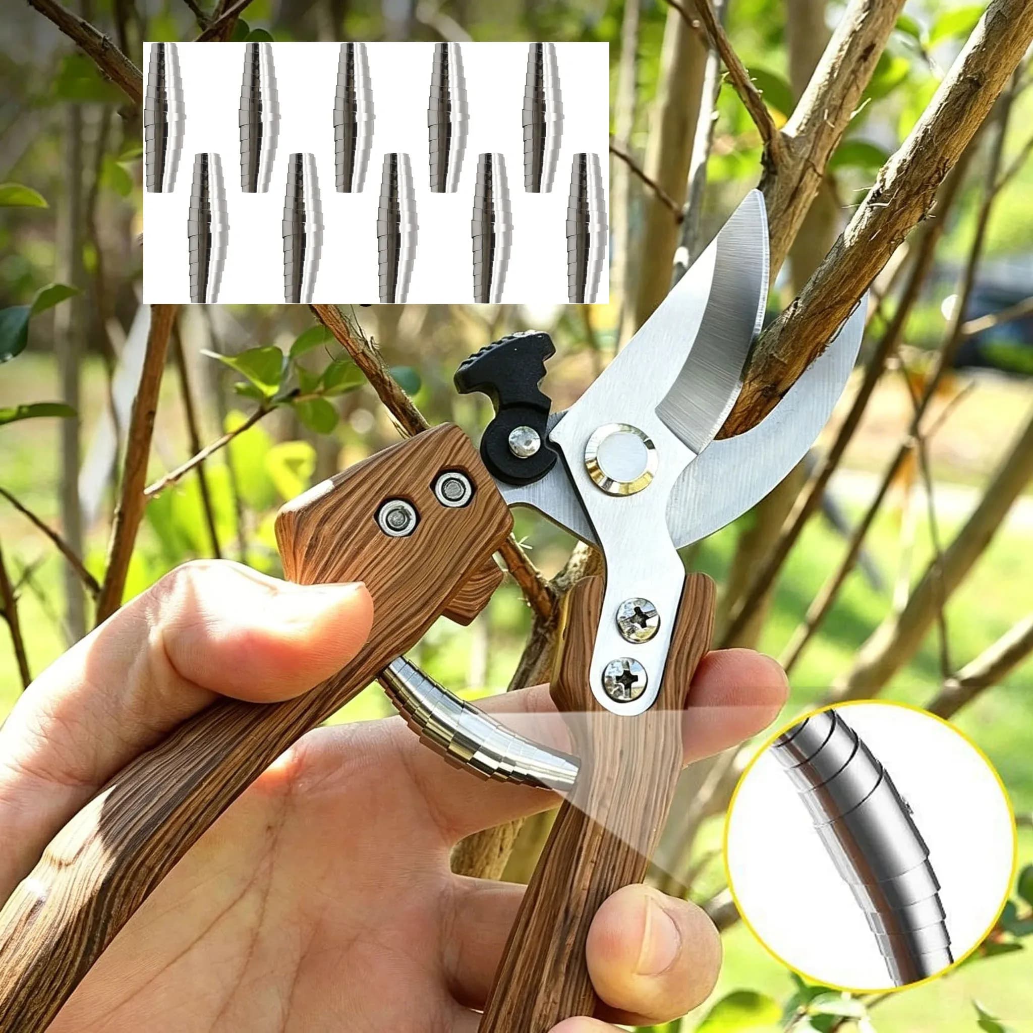 Universal Replacement Spring for Garden Pruning Shears, Metal Torsion Spring Accessories for Bypass Pruners Garden Clippers