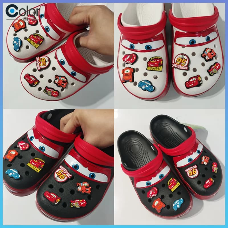 Ciabatte Lightning McQueen per Uomo e Donna, Sandali da Spiaggia, Impermeabili, Antiscivolo, per il Tempo Libero e l'Esterno, Regalo per Coppie
