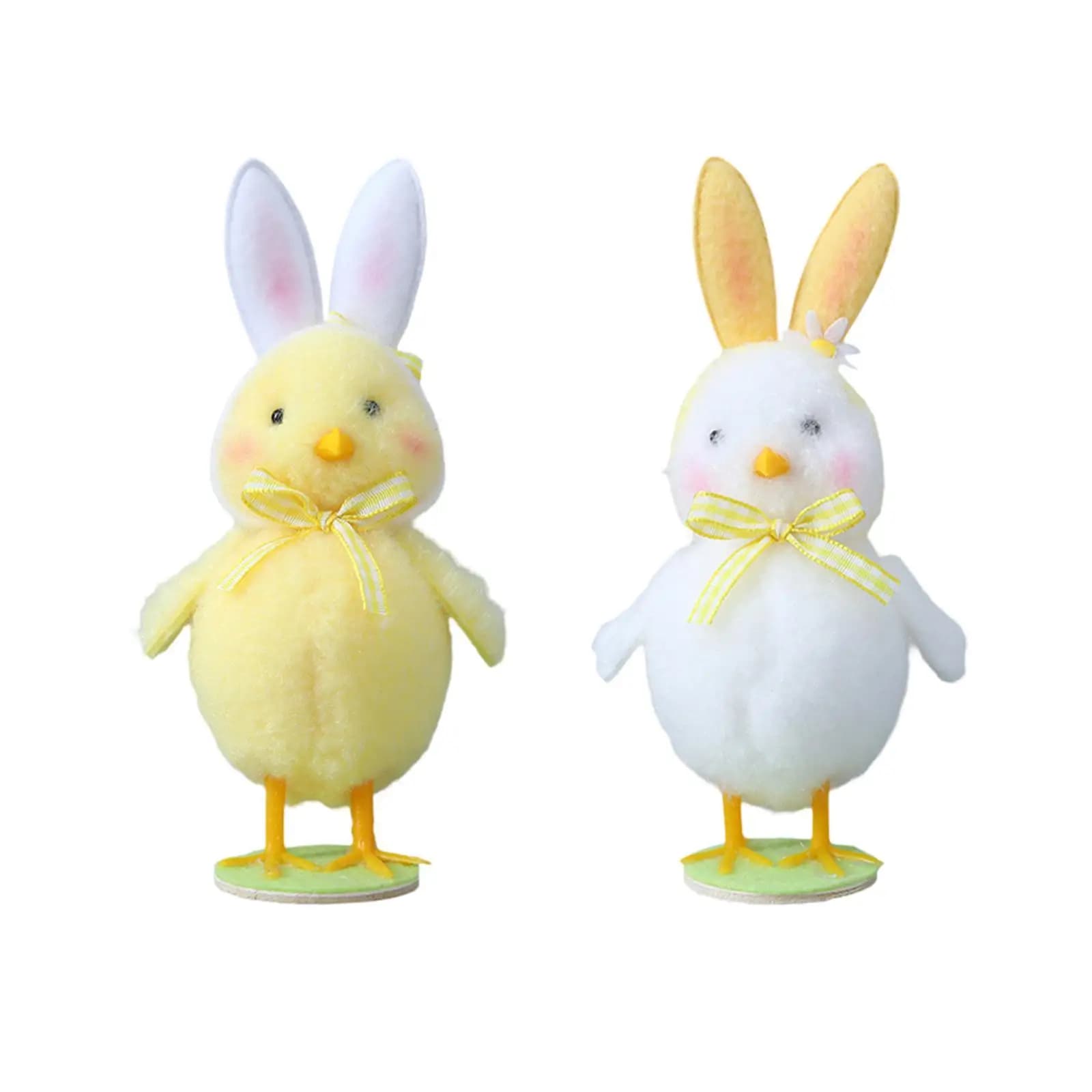 Peluche con orecchie di conigli pasquali, adorabile arredamento per la casa, regalo di Pasqua
