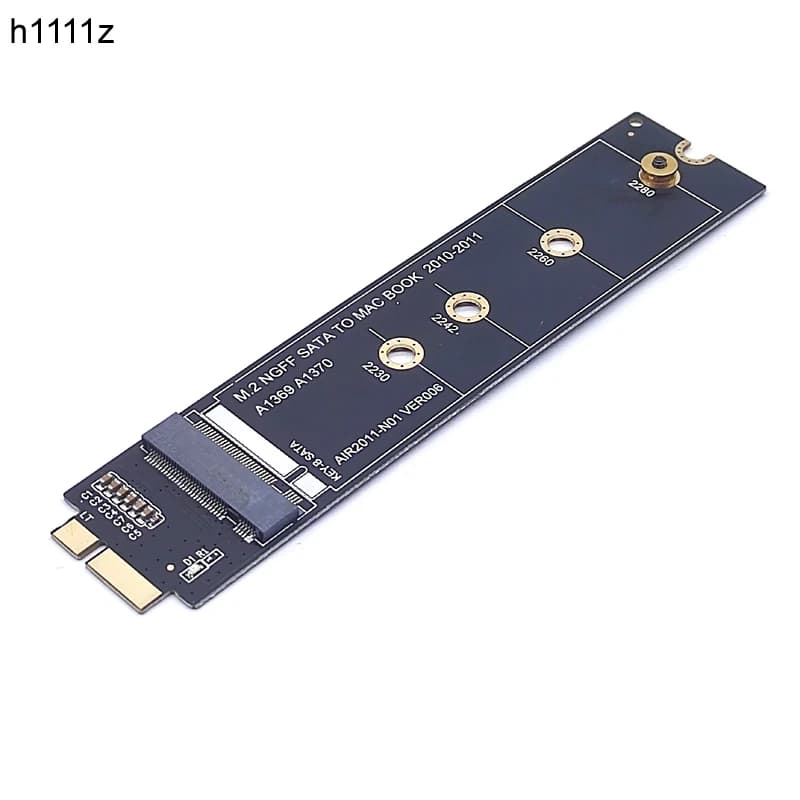 Per Apple MacBook SSD Adattatore 2010 2011 MacBook Air A1369 A1370 M2 SSD Convertitore Adattatore Della Scheda Supporto 2230 2242 2260 2280 M2 SSD