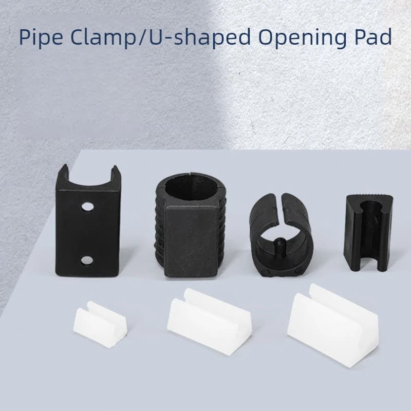 Tappi a U per Gambe di Sedie, Protezioni in Plastica da 3-22mm per Sgabelli, Coperture Antiscivolo Bianche e Nere con Fori e Chiodi