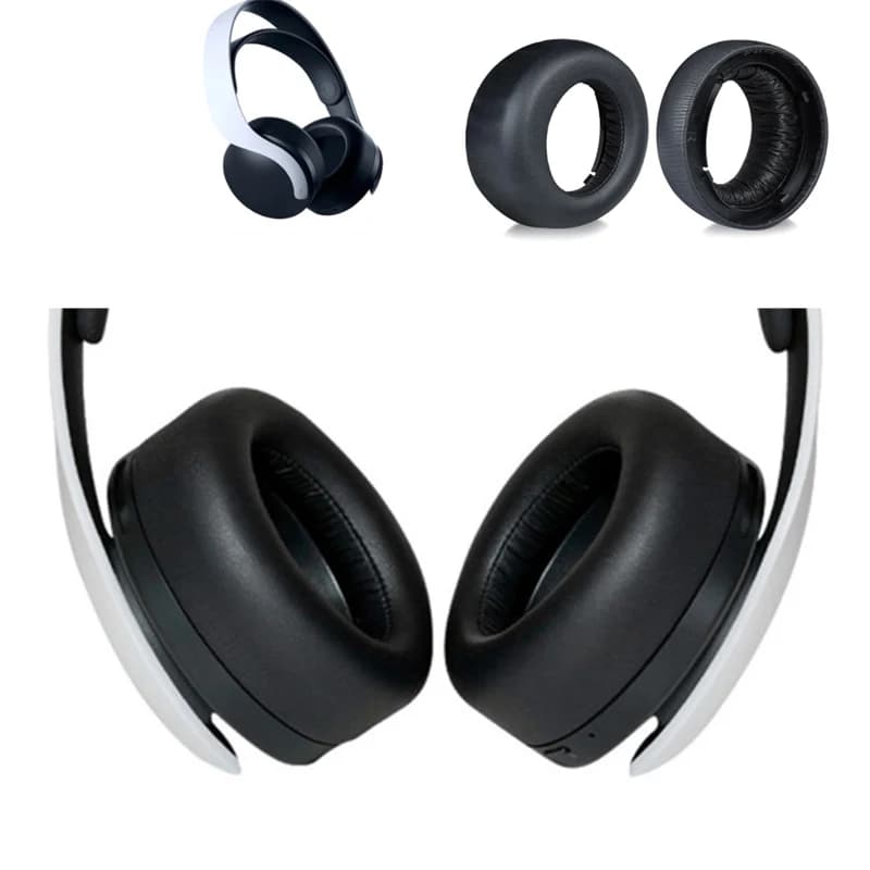 1 paio di auricolari in pelle PU Memory Foam cuscinetti per le orecchie cuscini Cover per SONY PS5 PULSE 3D Headset cuffie parti di riparazione di ricambio