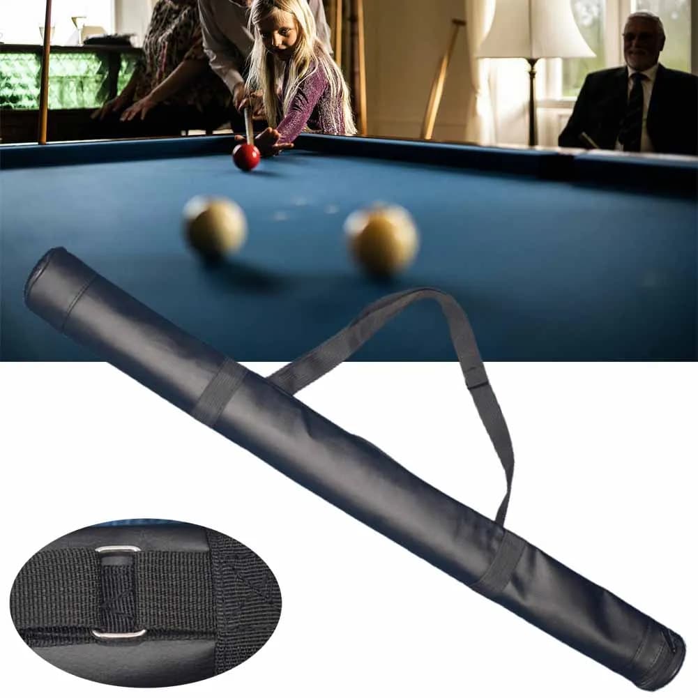 Borsa per stecca da biliardo borsa per il trasporto portatile tracolla regolabile borsa per bastone da biliardo asta per bastone da biliardo 1/2 Snooker