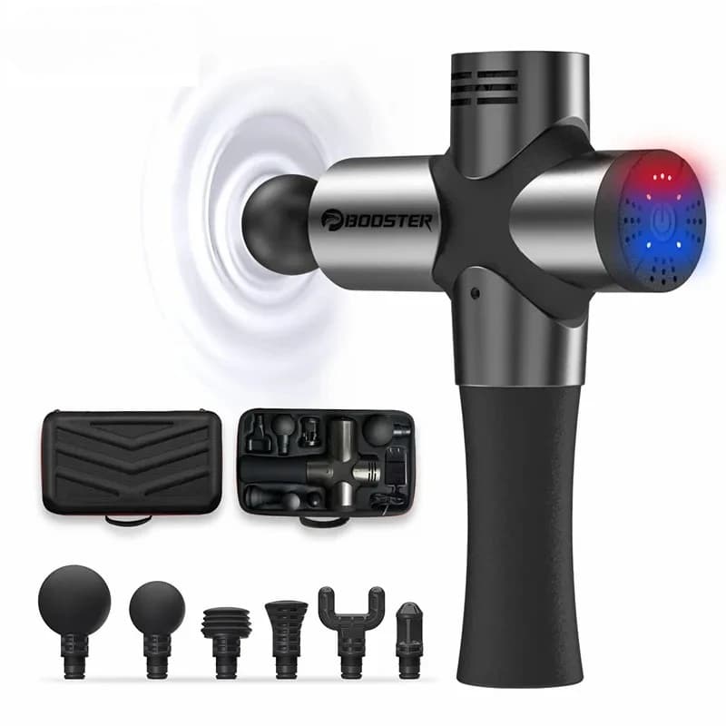 BOOSTER Pro 3 Pistola Massage for Deep Fabrics, Muscular Stimulator, Body Massage, Silent Fascinating Gun for Fitness and Modeling