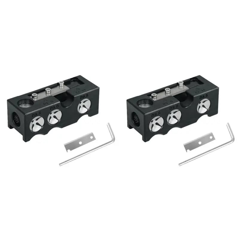 【SPECIALE】2X Kit di Riparazione Puntali Stecca da Biliardo Multifunzione, Correttore Puntali Stecca, Accessori Biliardo